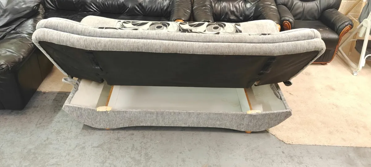 Grey Sofa Bed - Image 4