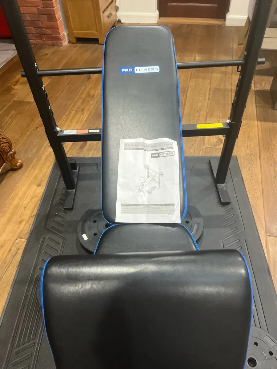 Bench barbell dumbbells and weights - Image 4