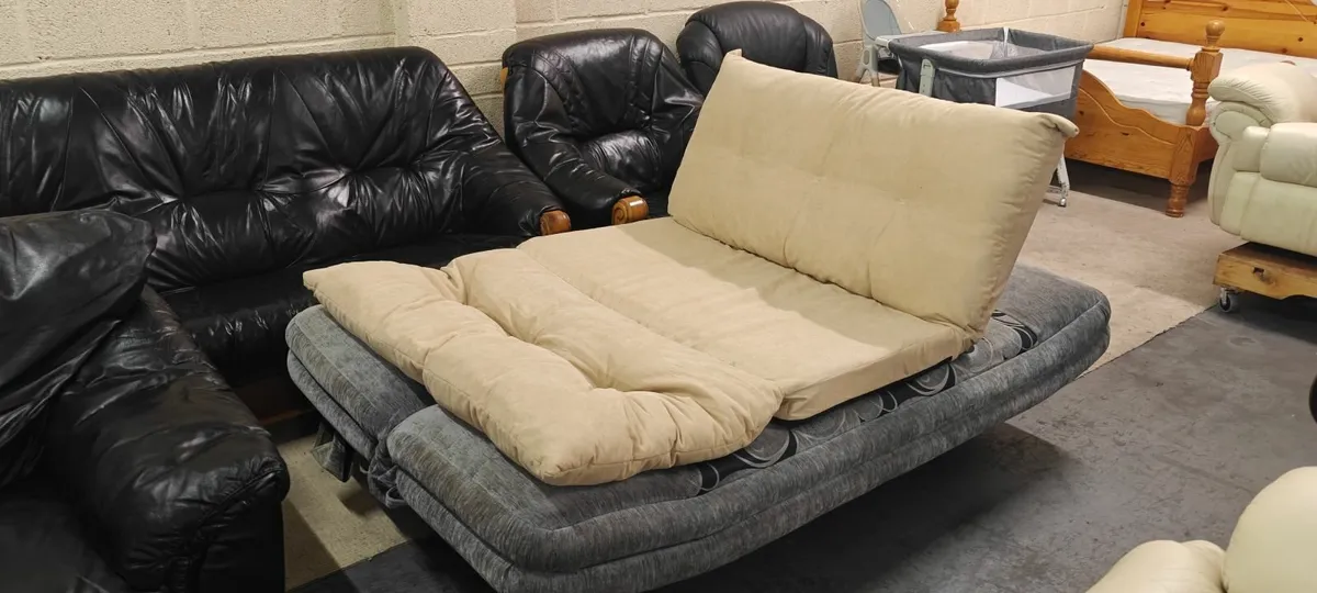 Cream Compact Sofa Bed - Image 3
