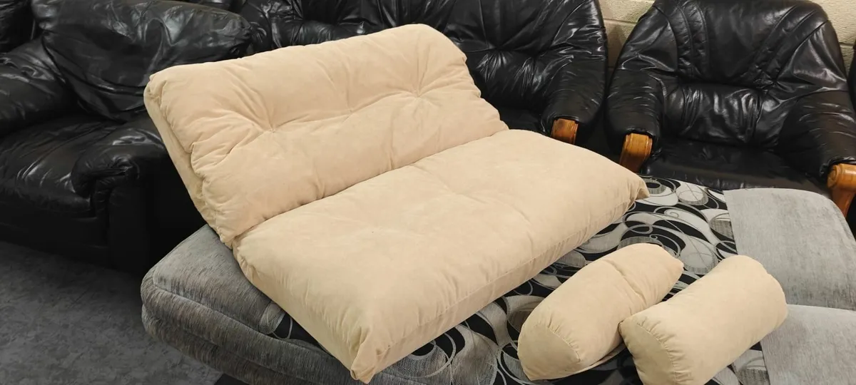 Cream Compact Sofa Bed - Image 4