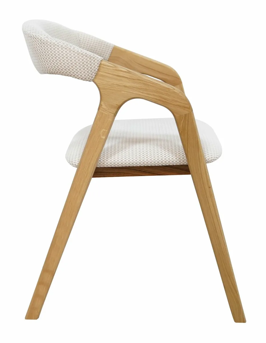 Oslo Oak Upholstered Dining Chair - Image 2