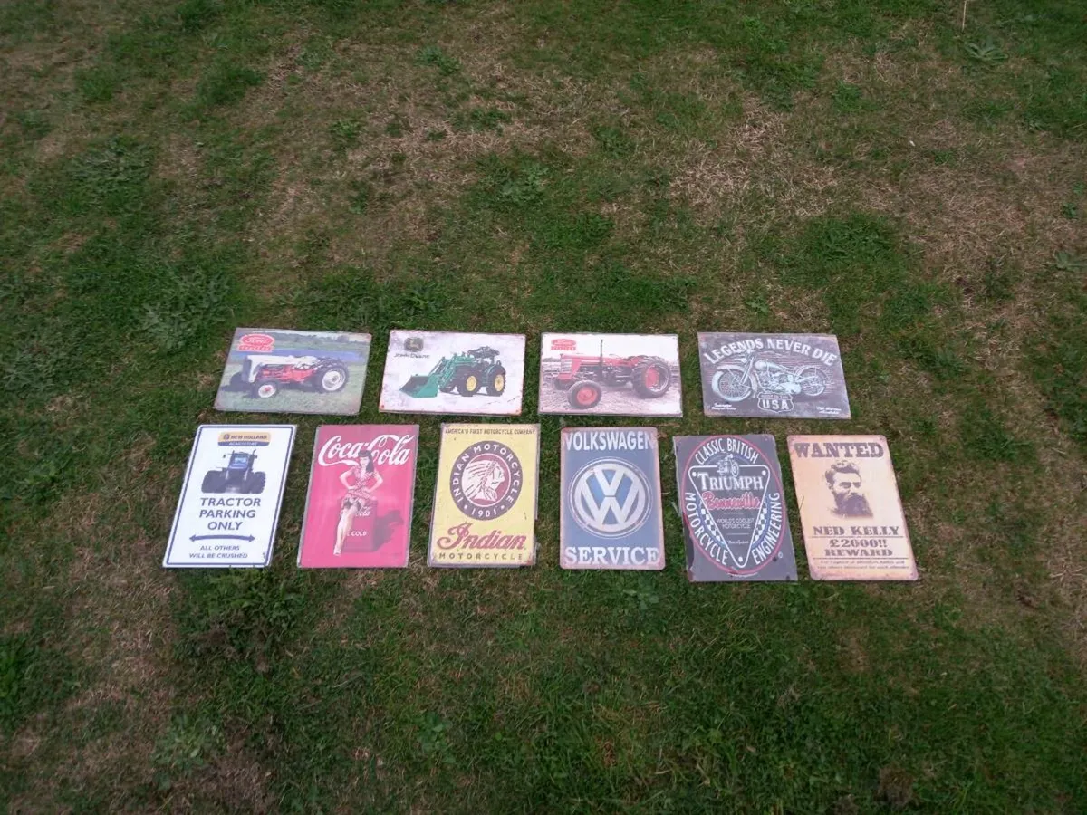 Tin Signs - Image 1