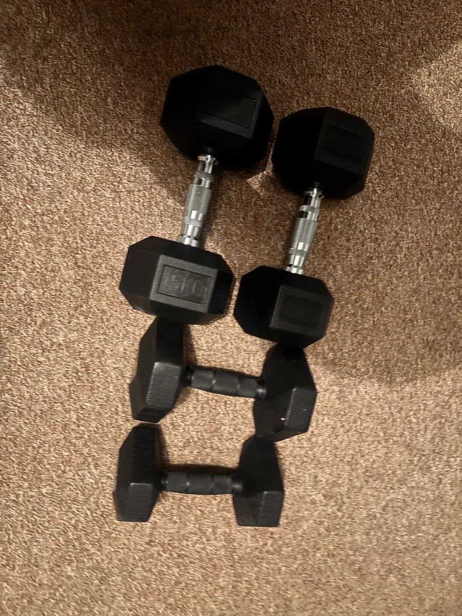 Dumbells 15kg 10kg 7.5kg - Image 1