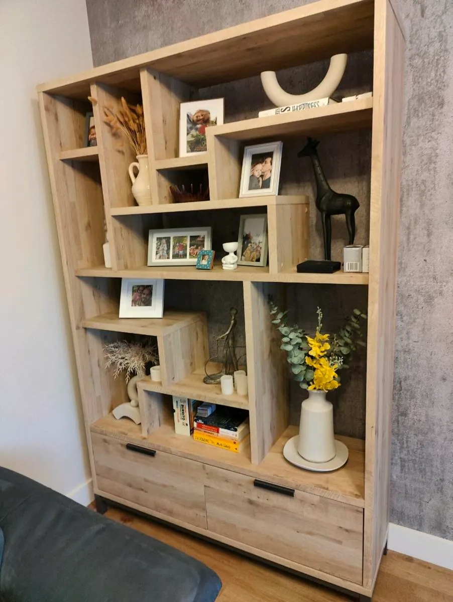 Light Bronx Oak effect display shelf - Image 1