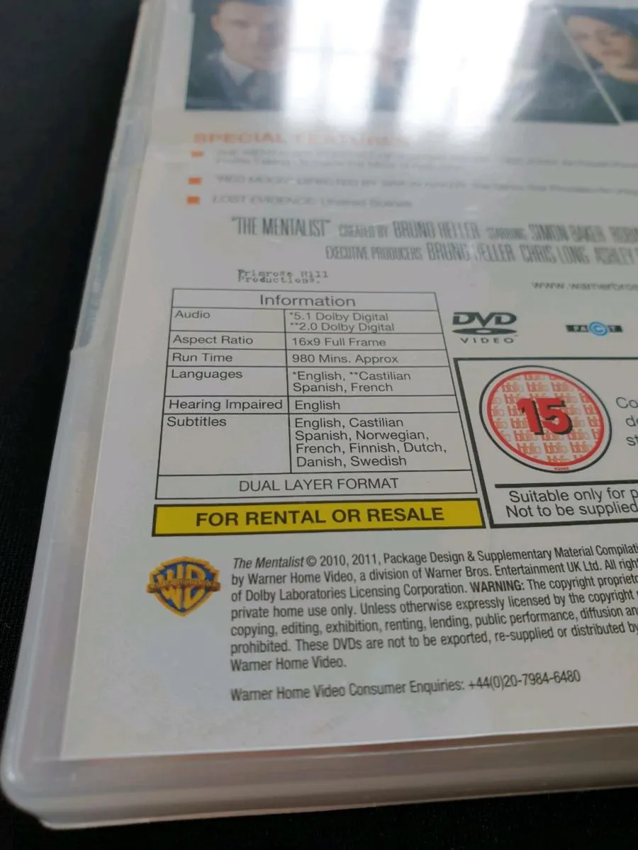 The Mentalist Season 3 DVD 2008 2011 Complete - Image 4