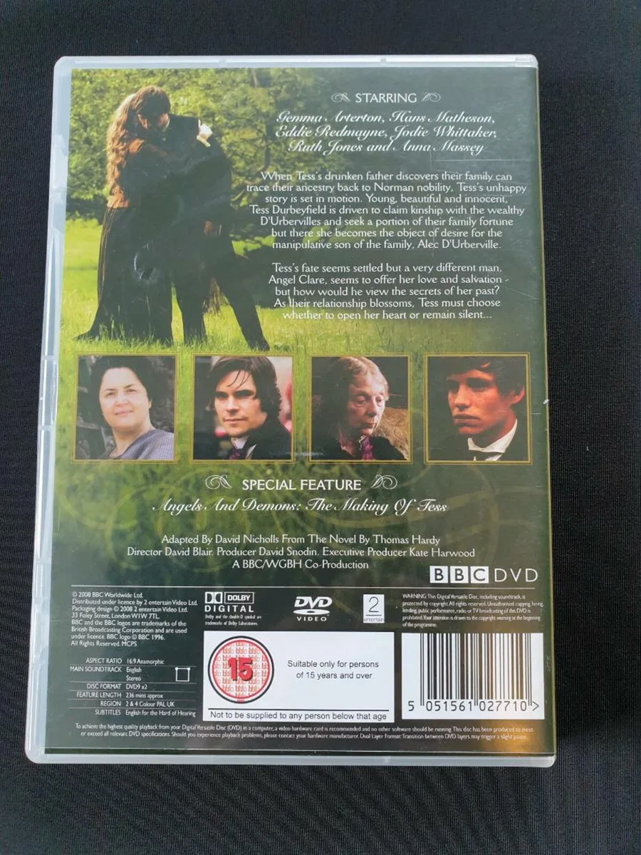 Tess of the D'Urbervilles 2008 DVD Thomas Hardy - Image 2
