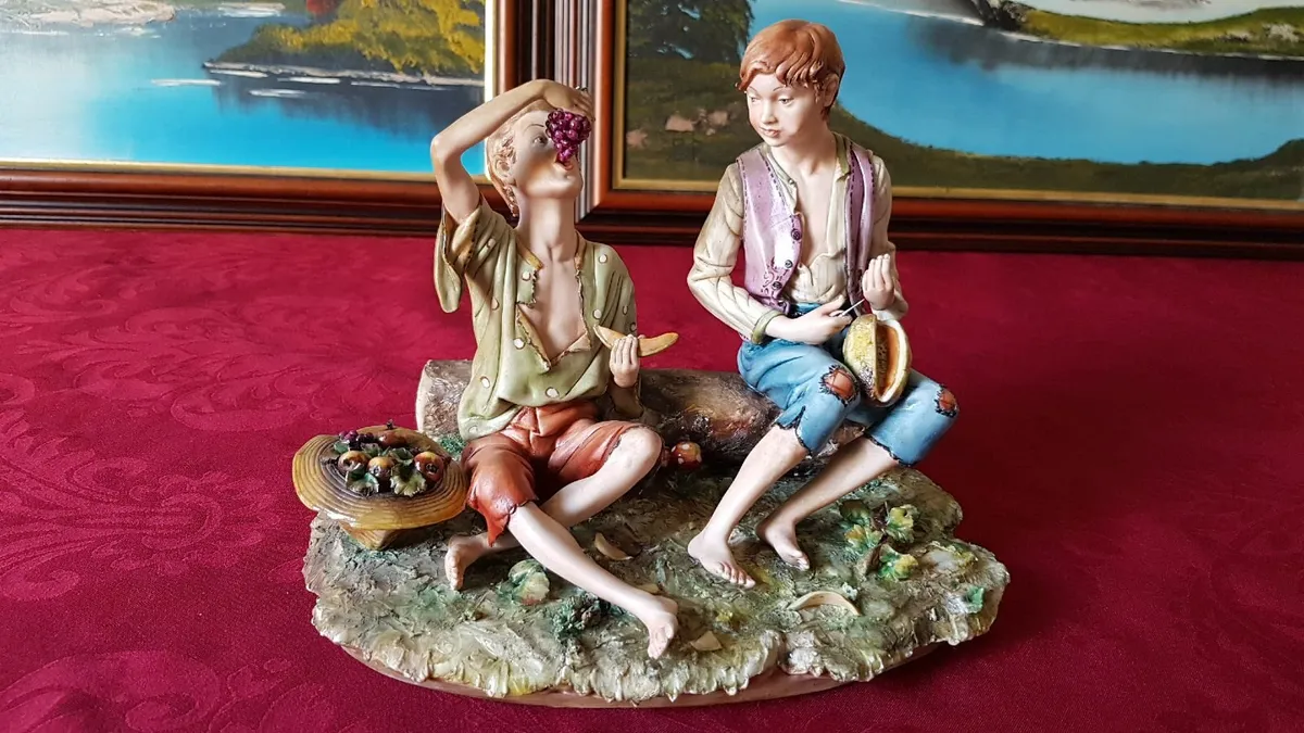 Capodimonte Large Porcelain Figurine Made In Italy - Image 1