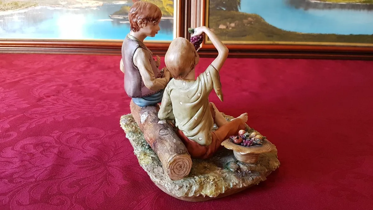 Capodimonte Large Porcelain Figurine Made In Italy - Image 4