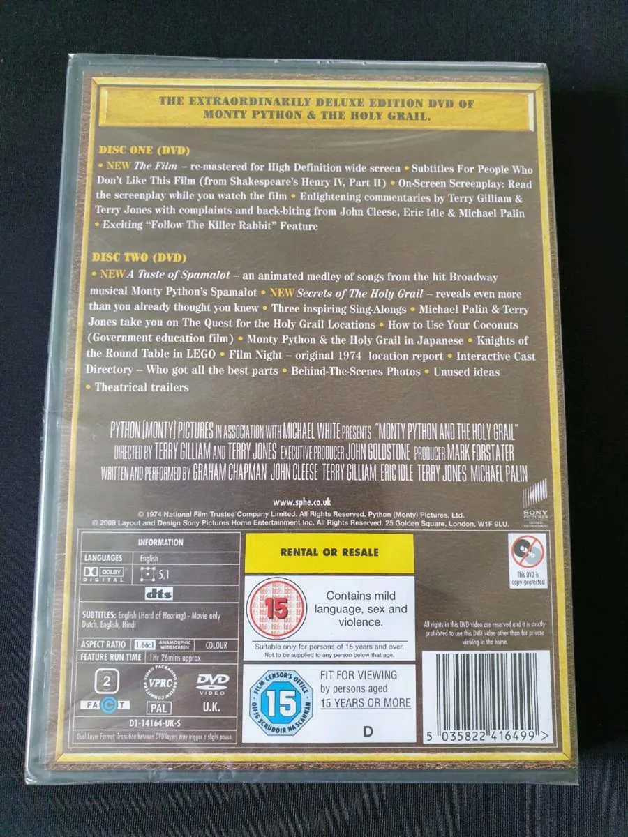 Monty Python and the Holy Grail 1975 DVD 2 Disc - Image 2