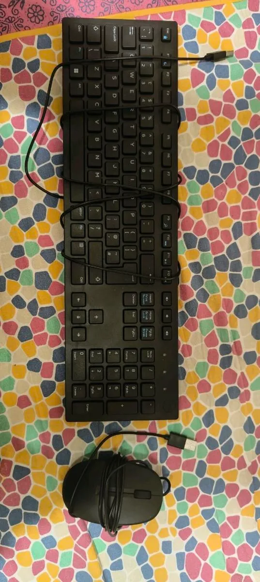 Wired dell keyboard and Dell mouse - 2 weeks old