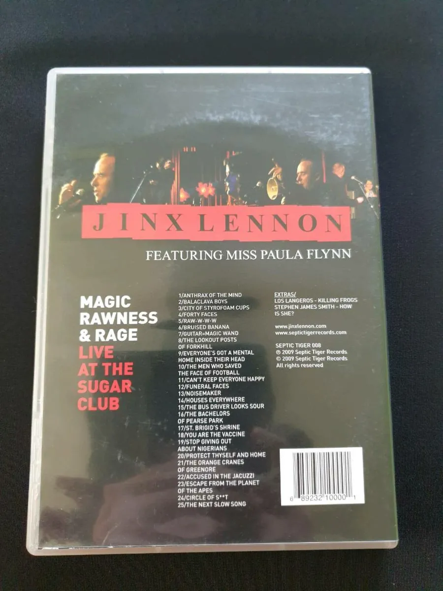 Jinx Lennon 2009 DVD Magic Rawness and Rage Live - Image 2