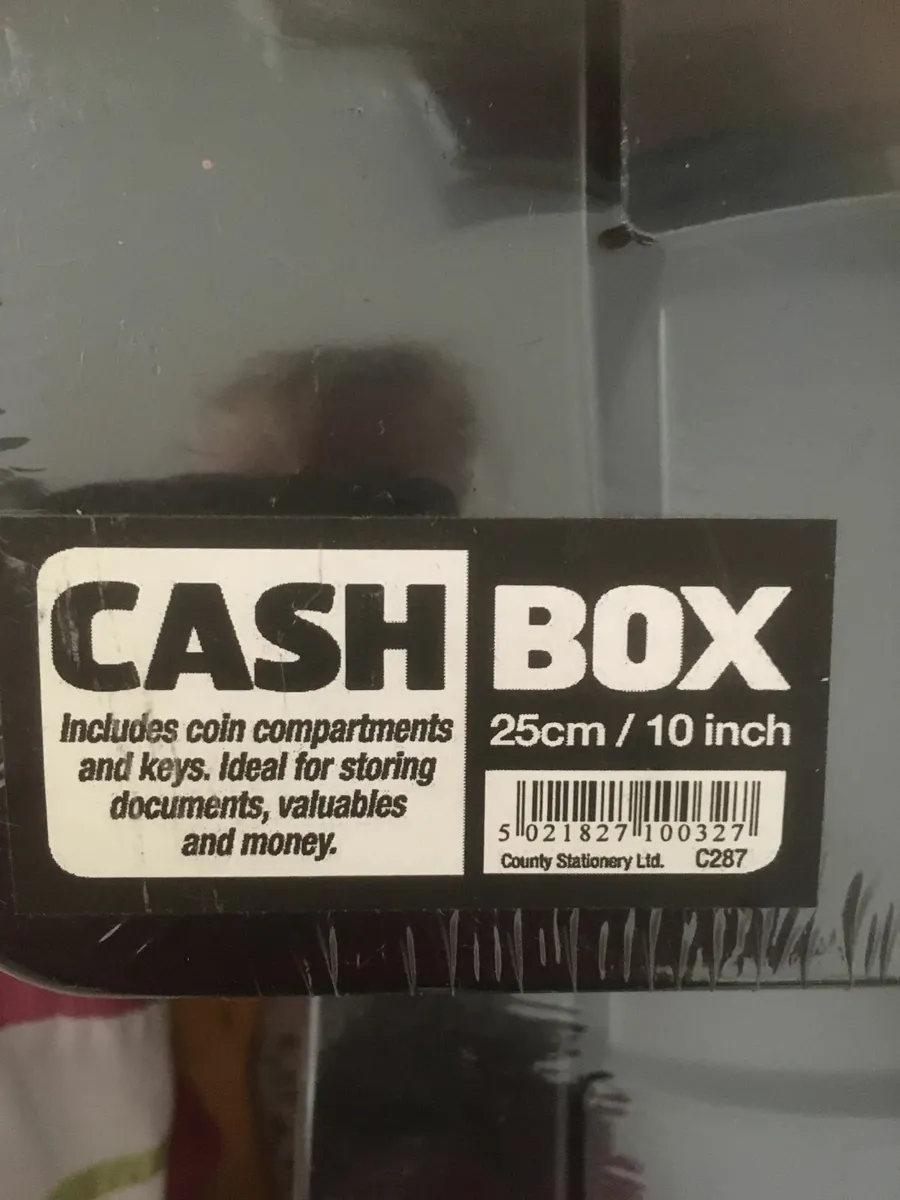 NEW SEALED Set of 4 Cash Boxes with Keys - Image 3