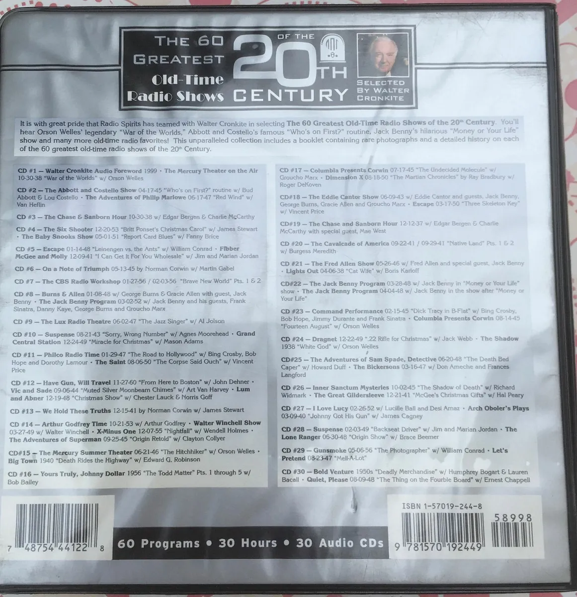 RARE The 60 Greatest Old Time Radio Shows CD Set - Image 3