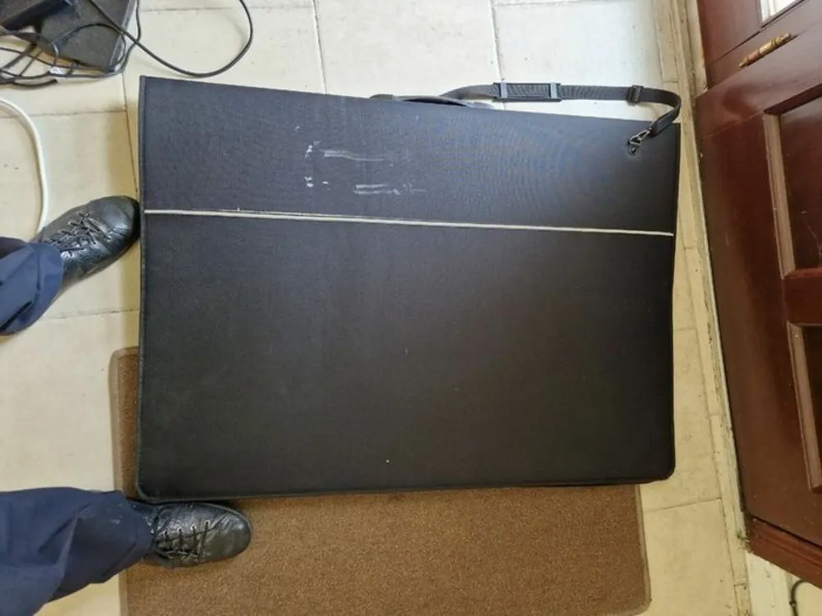 Portfolio Zipped Carry Case with Handle and Strap - Image 2