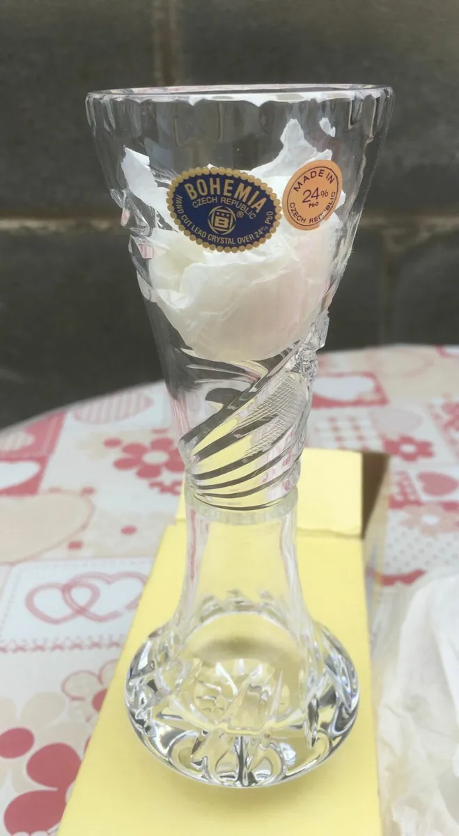 NEW Bohemia Hand Cut Lead Crystal Cut Glass - Image 4