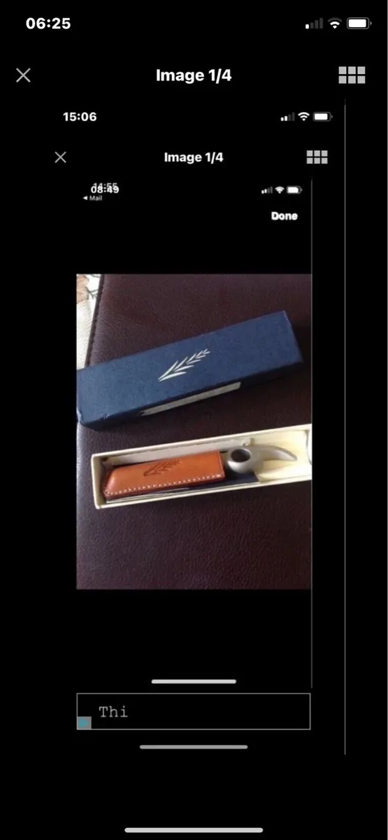 Corkscrew & Bottle Opener in Leather Case - Image 1