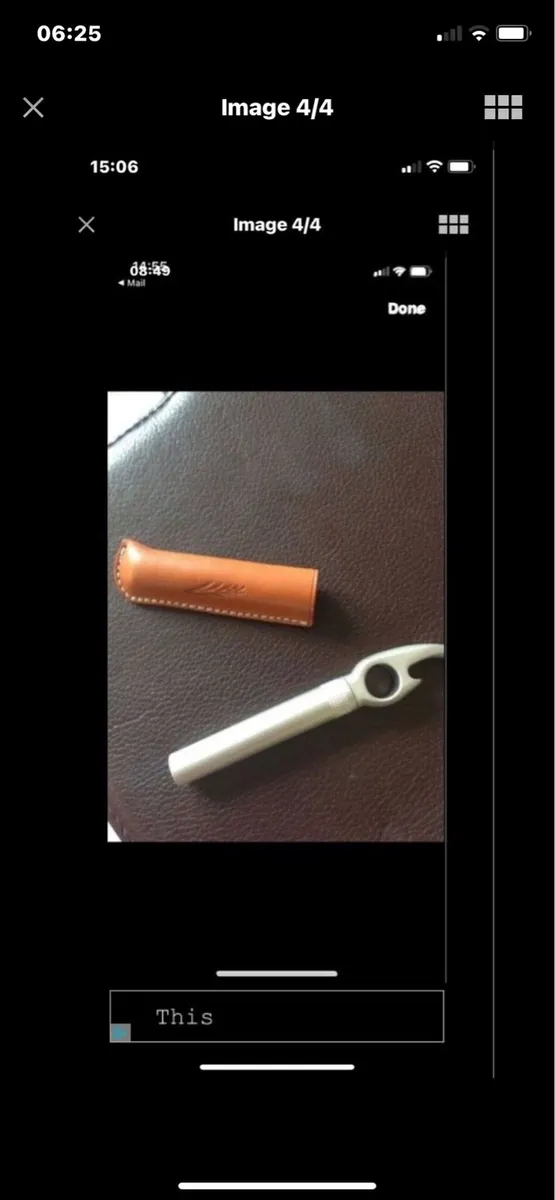 Corkscrew & Bottle Opener in Leather Case - Image 4