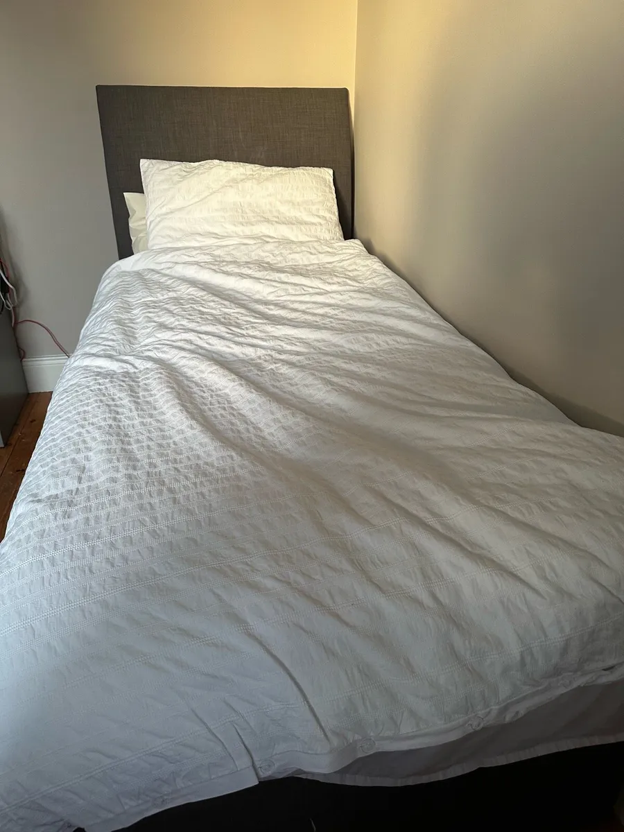 Single bed with storage drawer and mattress - Image 2