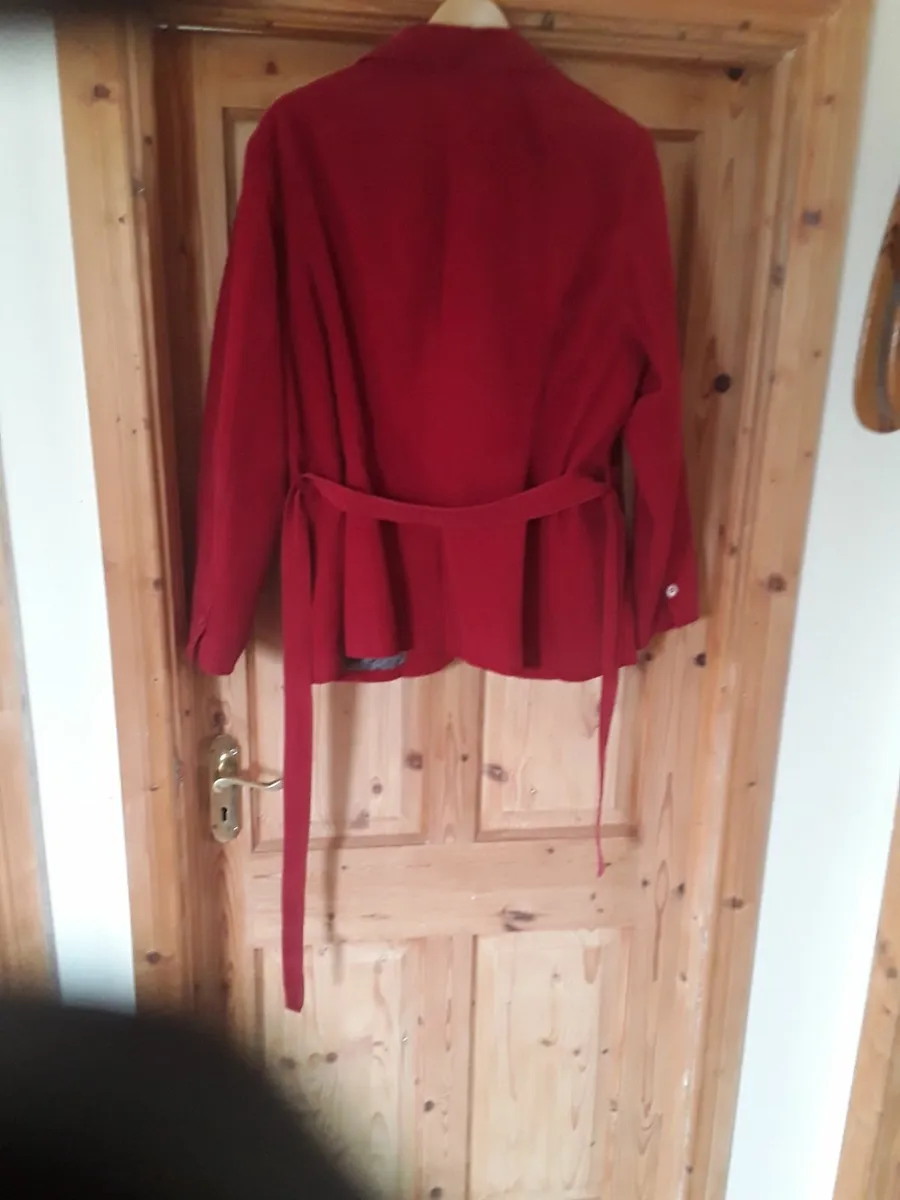As new ladies deep red Jacket size 12 - Image 2