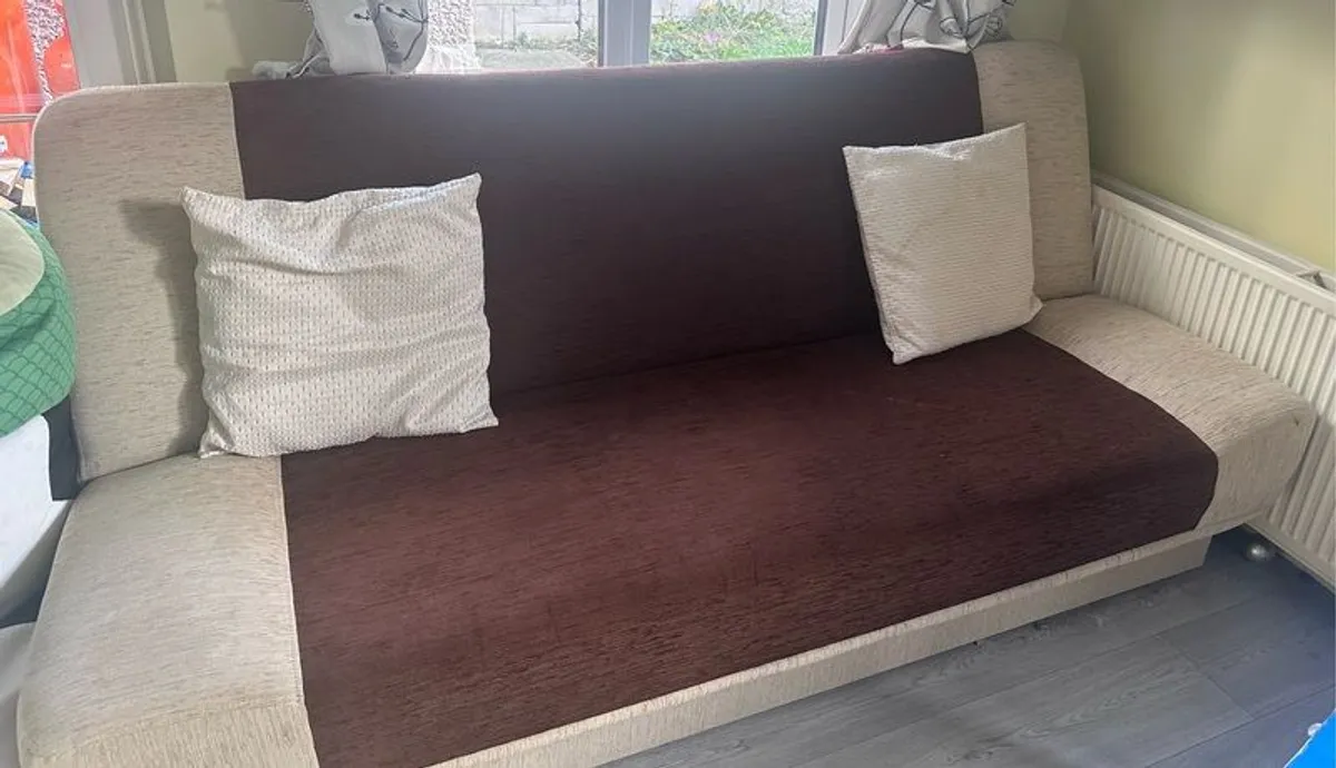Sofa bed with large storage underneath - Image 1