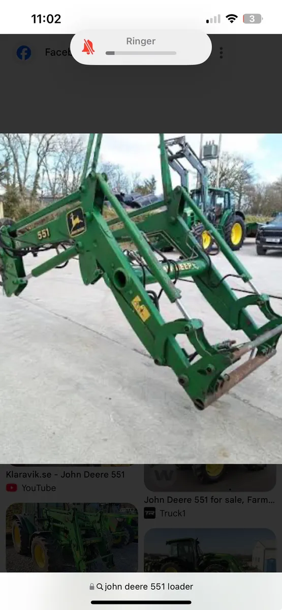 JOHN DEERE  551 or 631 loader WANTED