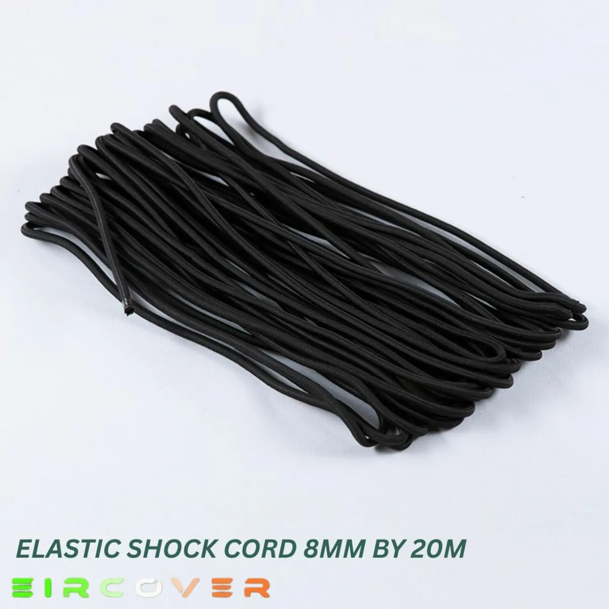 Elastic bungee shock cord 8mm / 20m - Black - Image 3