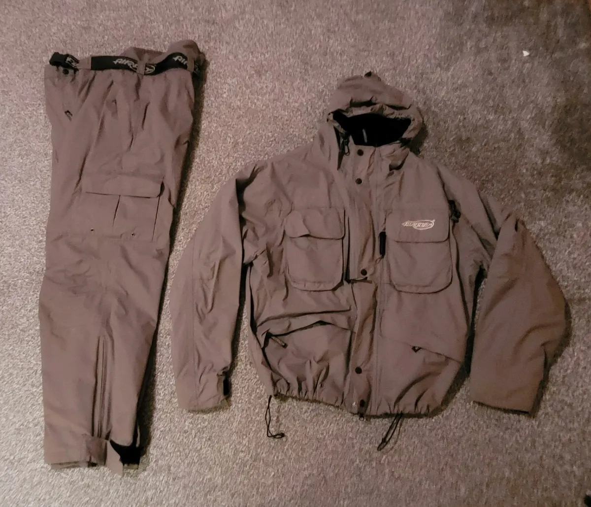 Airflo fishing bib and brace and jacket