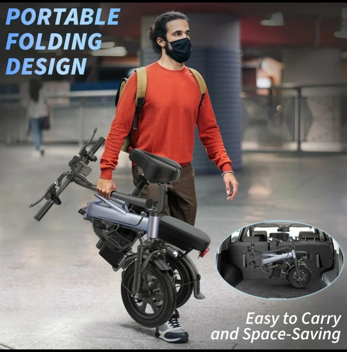 Electric Bike 10,4ah Folding Bicycle - Image 4