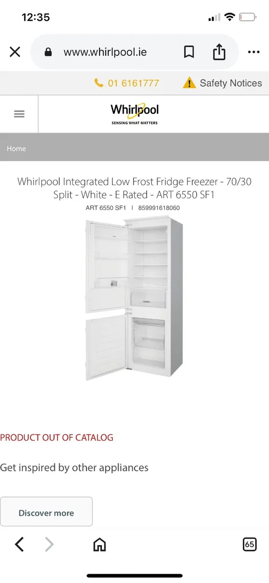 Integrated Fridge Freezer - Image 1