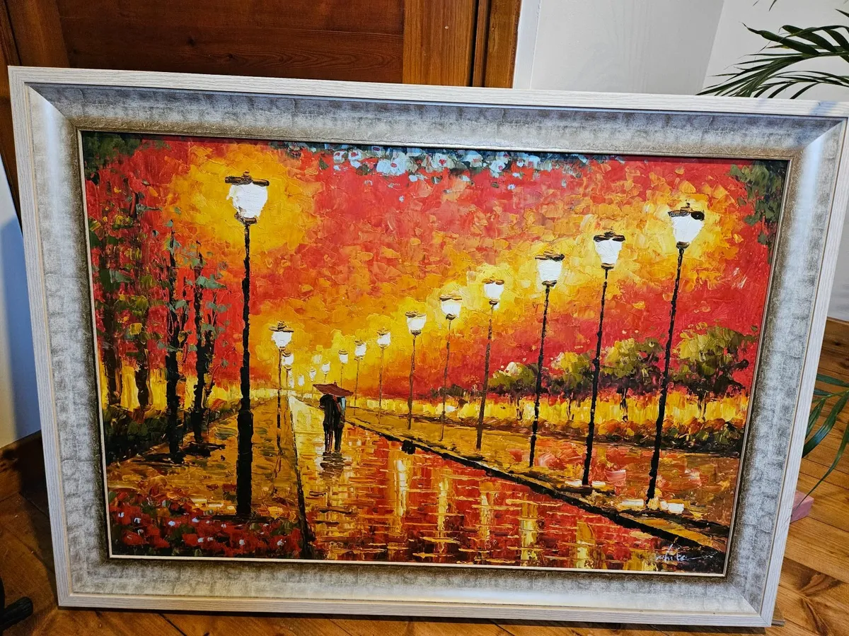 Framed painting