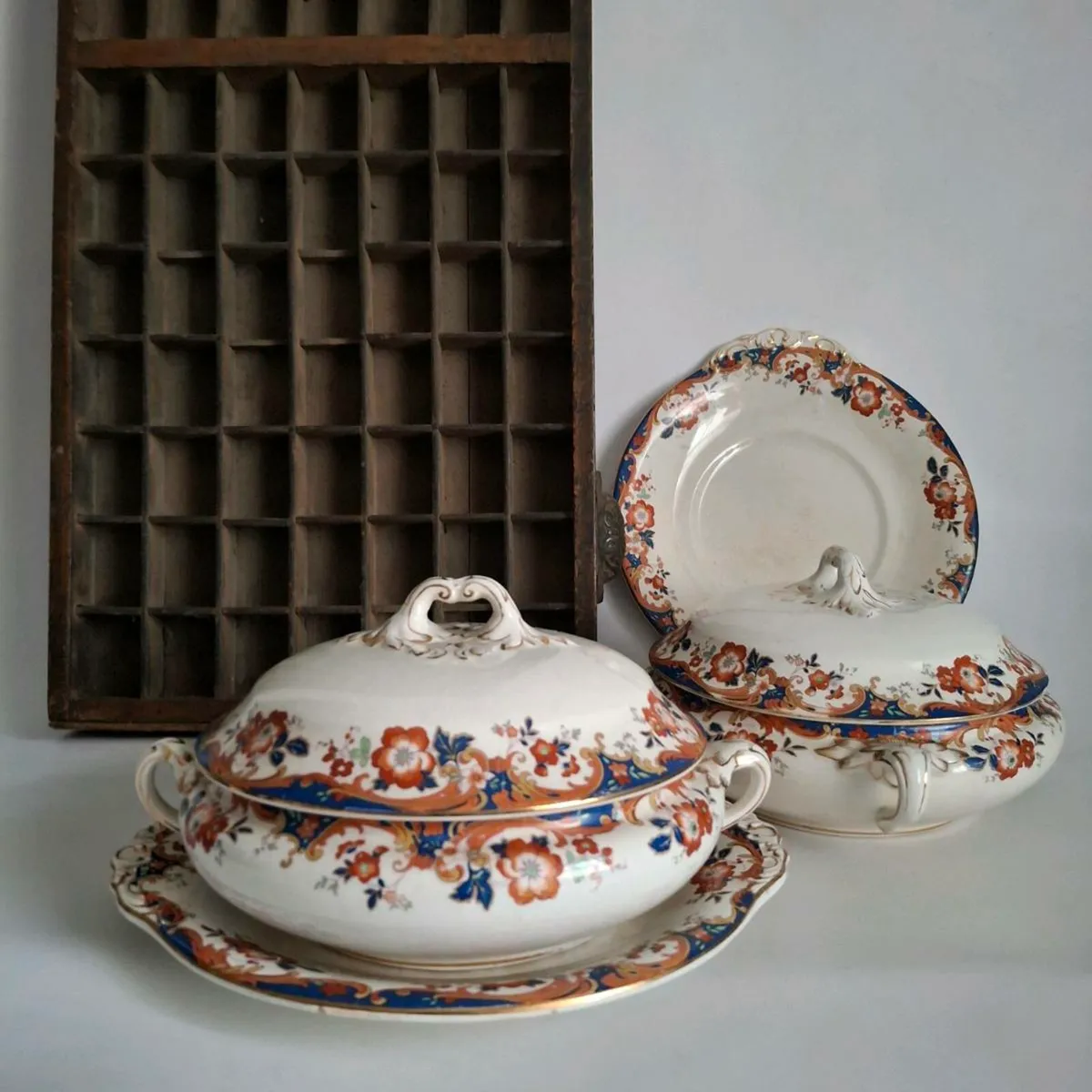 Booths Pottery Tureens & Platters - Image 1