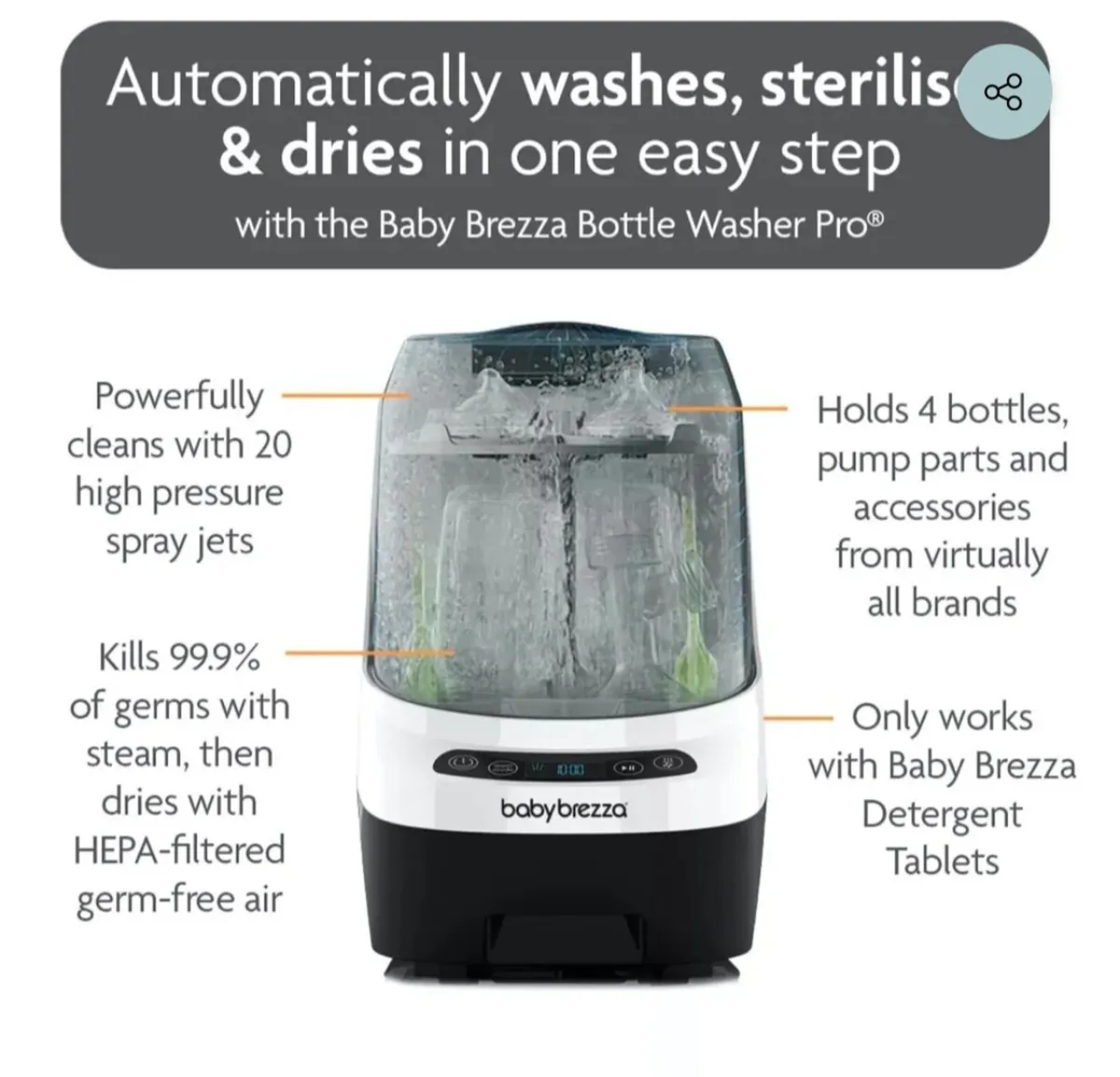 Baby Brezza Bottle Washer Pro - Image 2