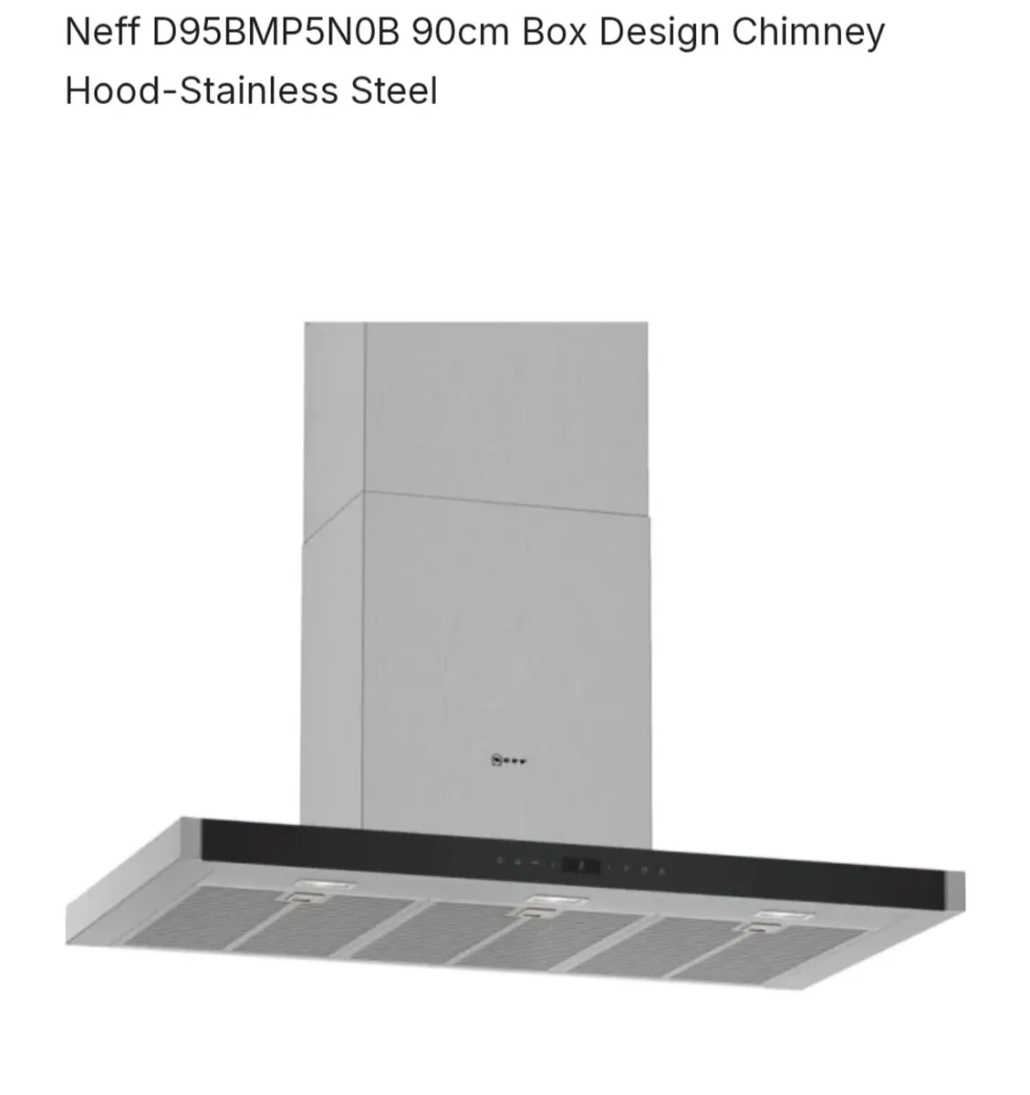 New Neff D95BMP5N0B 90cm Box Design Chimney Hood - Image 1