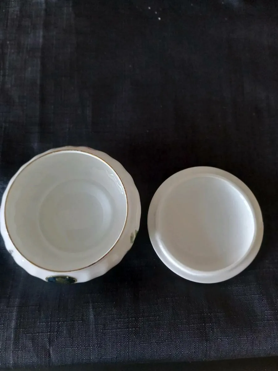 Aynsley China Trinket Pot With Lid - Image 2
