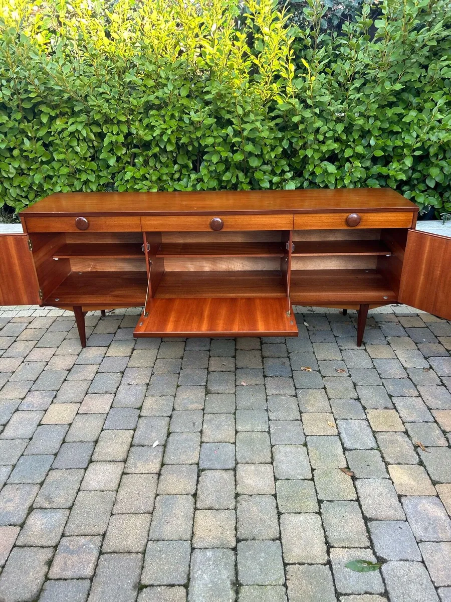 Mid century teak sideboard credenza - Image 4