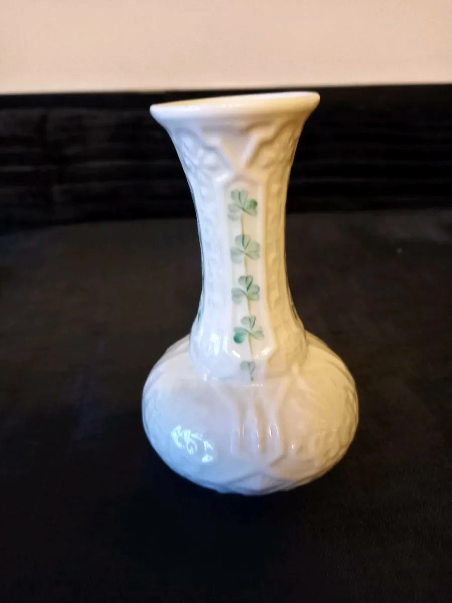 Small Belleek China Vase - Image 1
