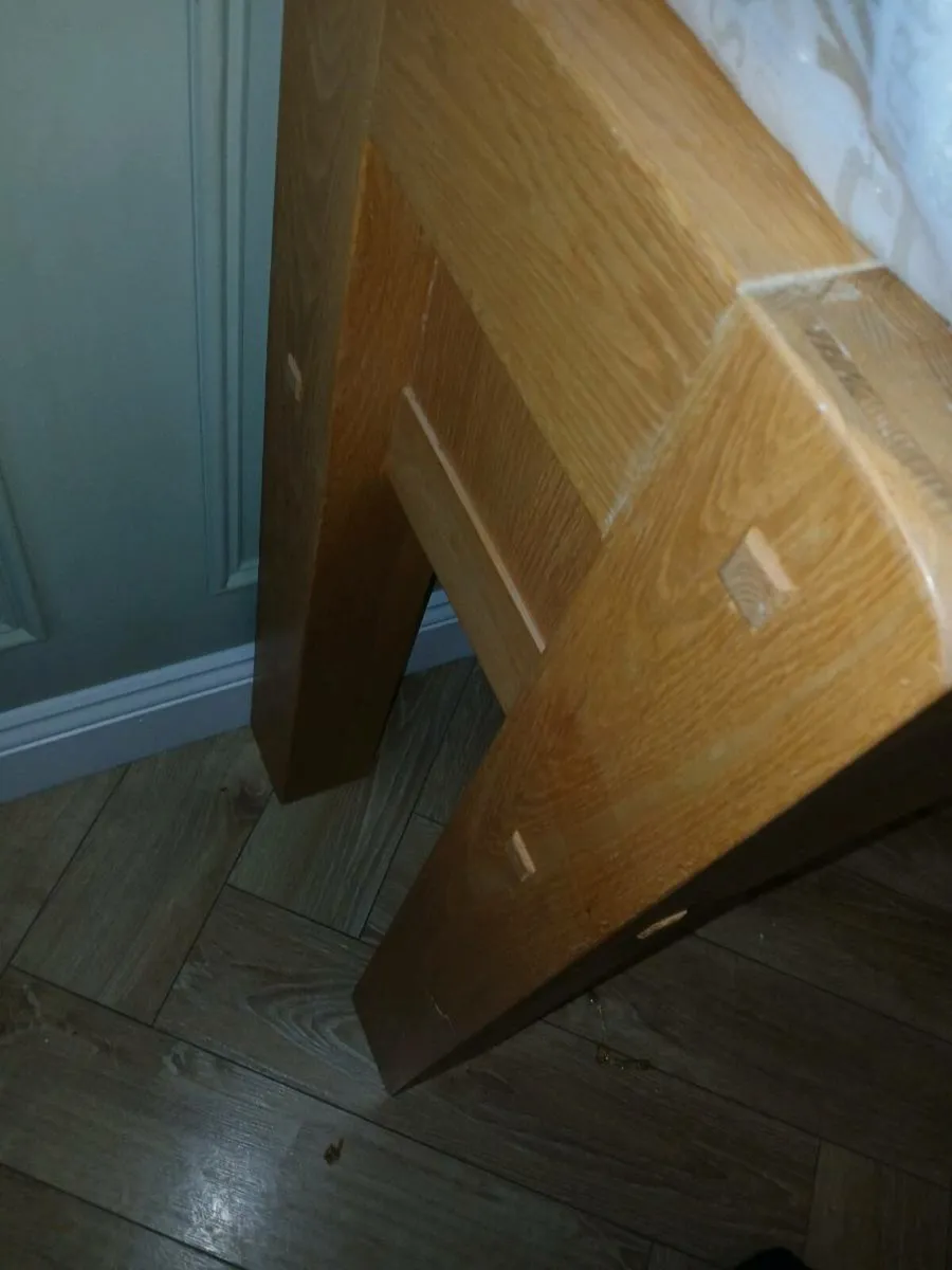 Solid timber console table - Image 4
