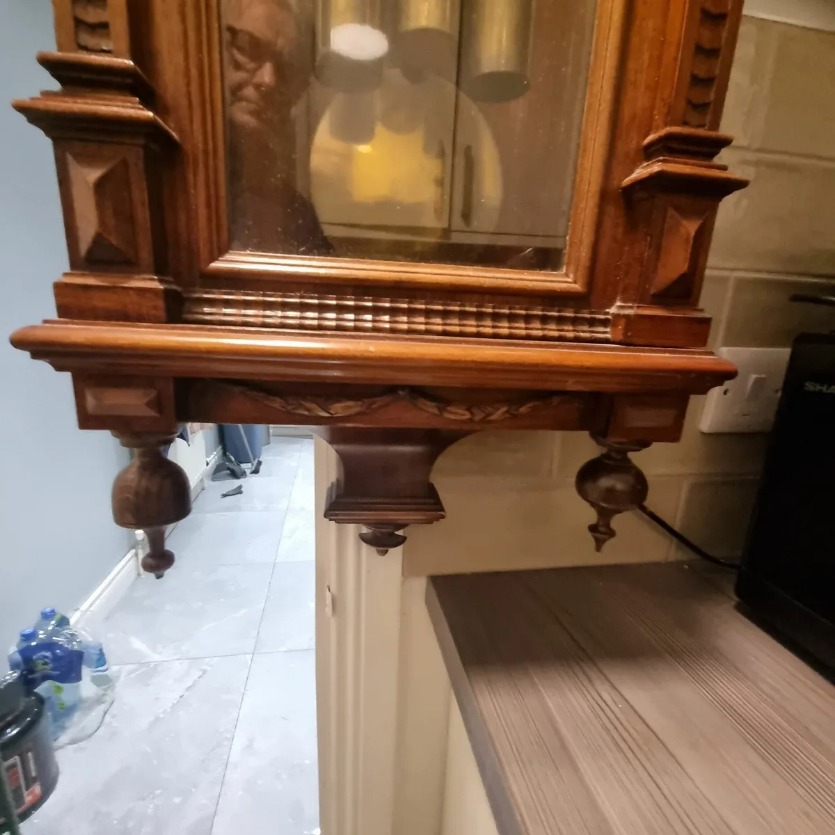 victorian treble weight vienna wall clock - Image 3