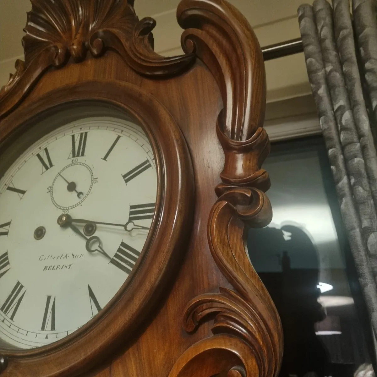 fine quality victorian grandfather clock - Image 3