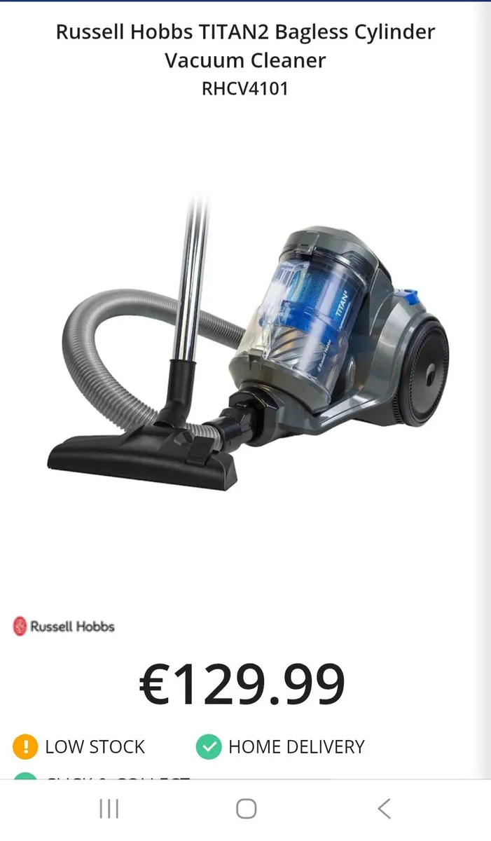 Russell Hobbs TITAN 2 Vacuum Cleaner (Bagless) - Image 1
