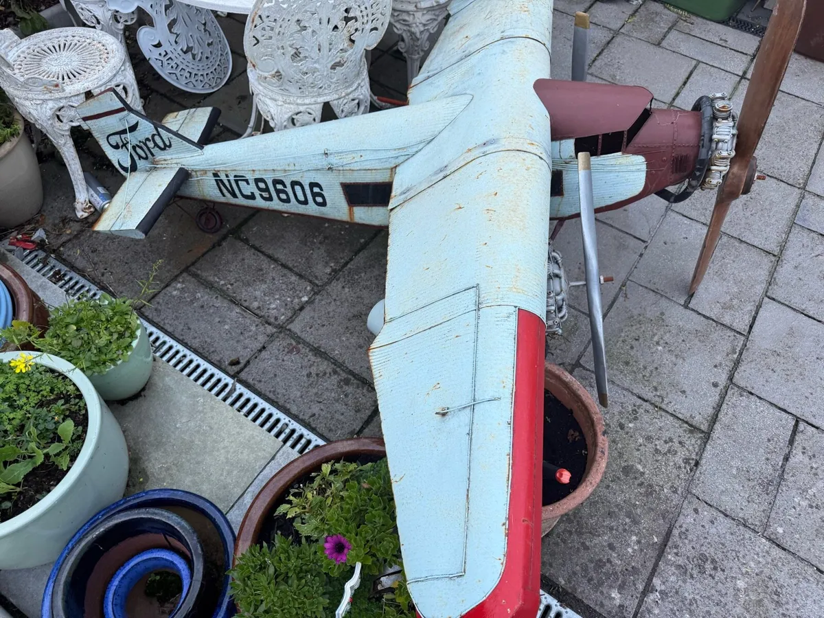 Metal plane 8ft wing span - Image 2
