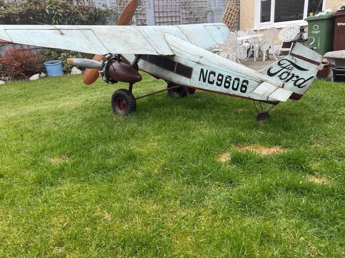 Metal plane 8ft wing span - Image 4