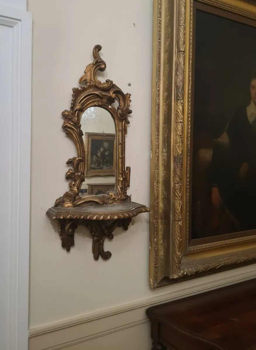 Antique mirrored wall sconces