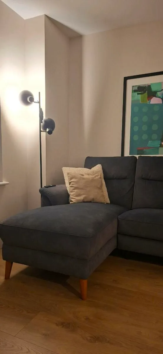 Navy Corner Sofa Recliner - Image 2