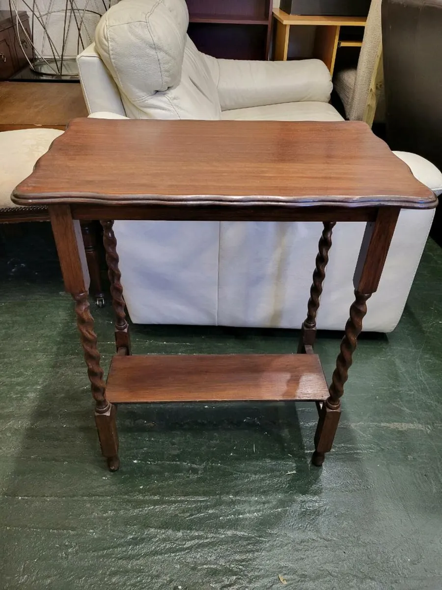 Small side table with Barley Twist Legs - Image 1