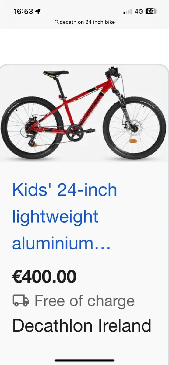 Childs 24 inch bike - Image 3