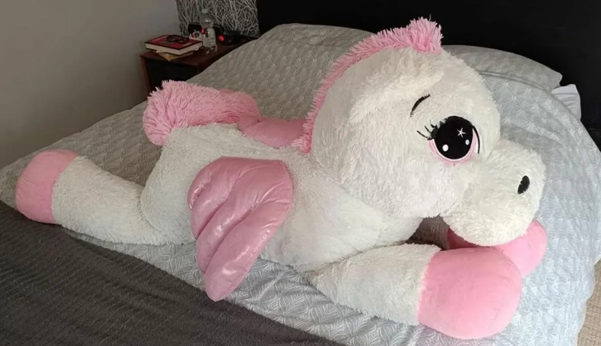 Giant Adorable Unicorn Plush Teddy - Image 2
