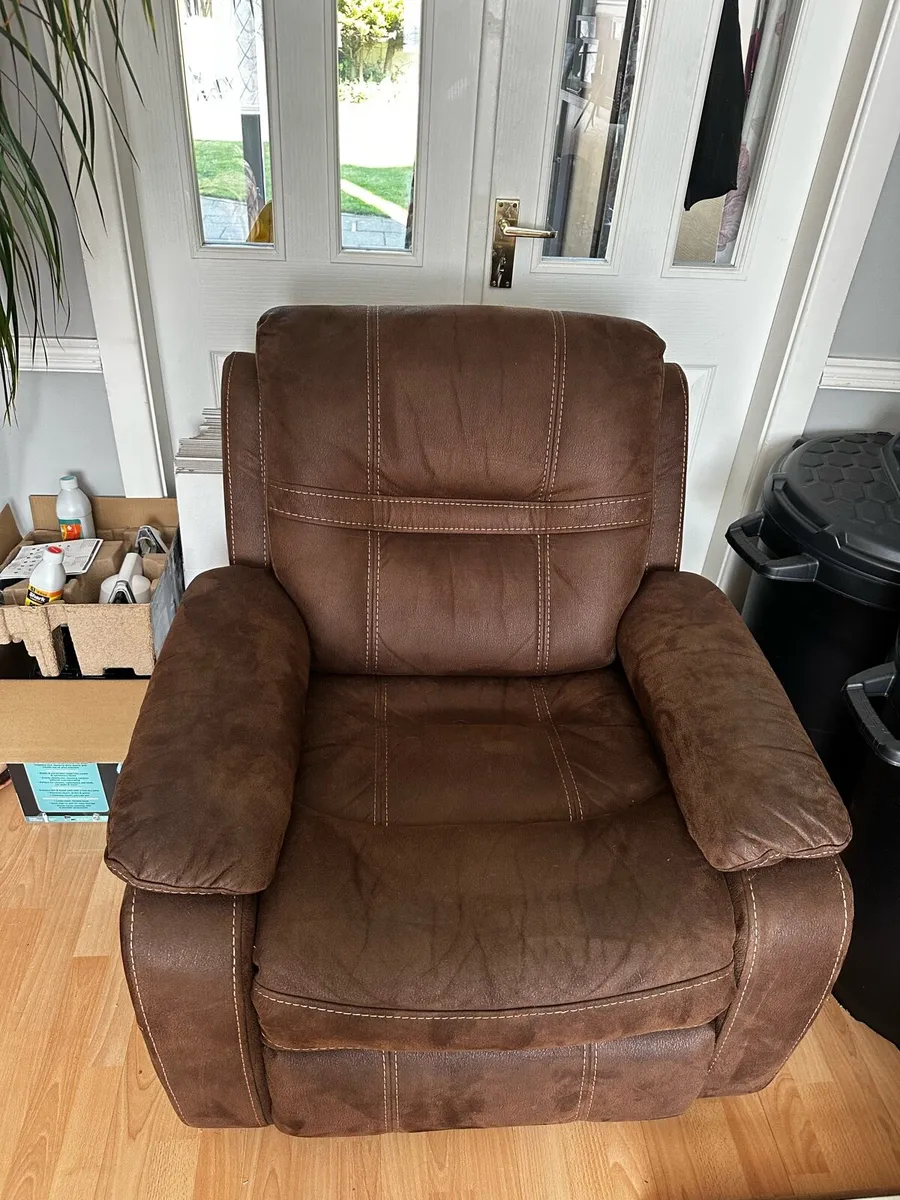 Recliner leather sofa 3+1+1 - Image 2