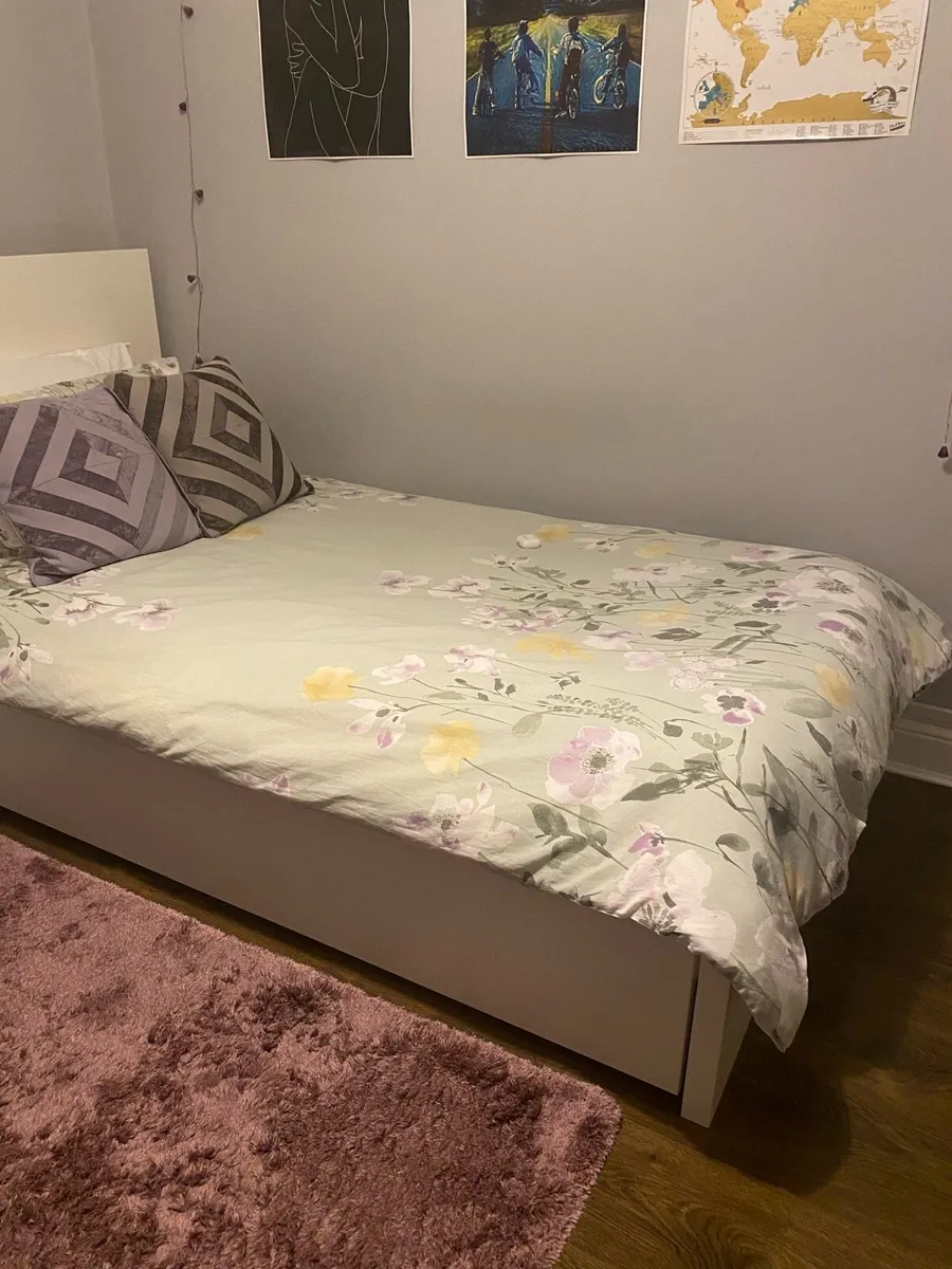 Ikea single bed with two storage drawers - Image 4