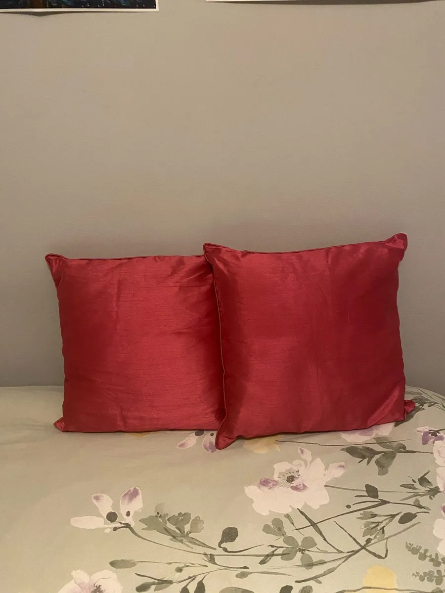 2 Pink throw cushions / decorative cushions - Image 1